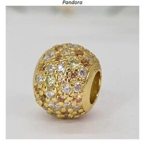 Pandora Shine gold golden mix Charm